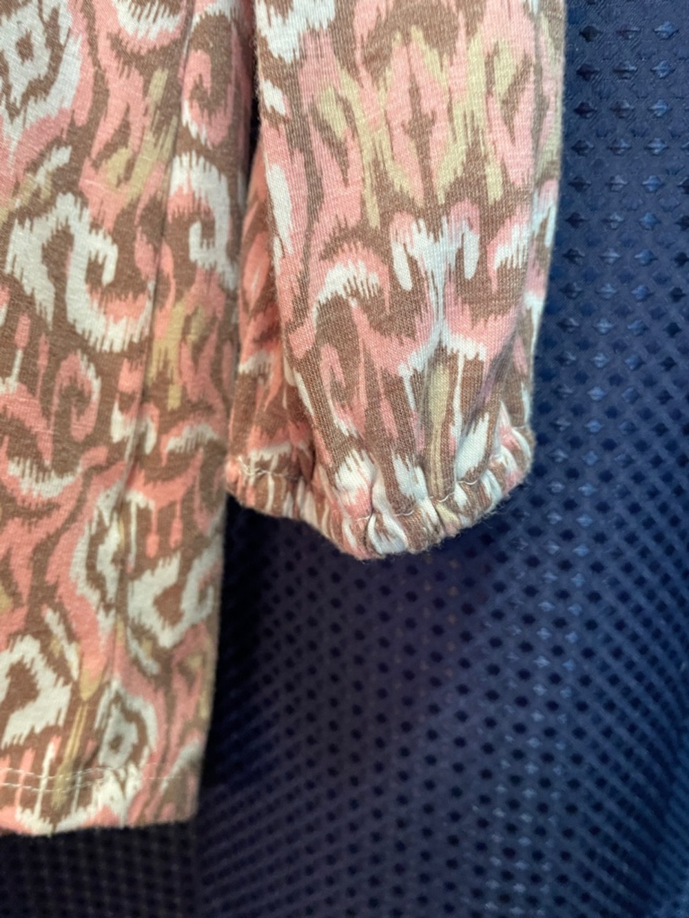 Wonderly Pink Cream Patterned Long Sleeve Blouse - Picture 4 of 15
